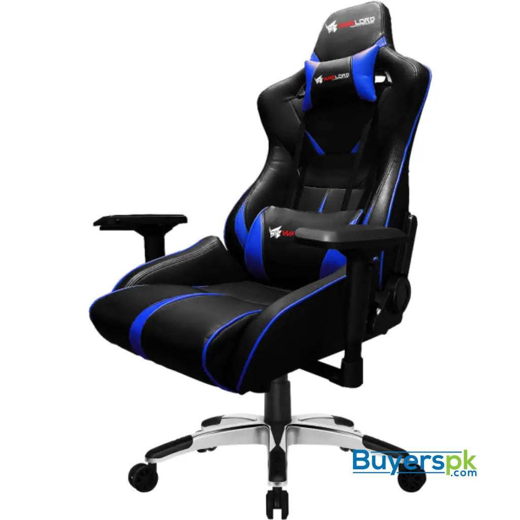 Warlord Templar Gaming Chair - Black/Blue Templar-Blue - Chair Warlord Templar Gaming Chair - Black/Blue Templar-Blue - Chair